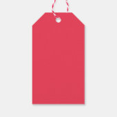 フェスティバル雪だるま雪パーソナライズされた片 ギフトタグ (裏面)