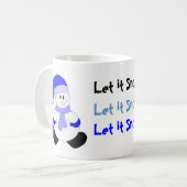 フェスティバル雪だるま コーヒーマグカップ (正面左)