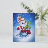 フェスティバル雪だるま シーズンポストカード (スタンド正面)