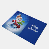 フェスティバル雪だるま ドアマット (アングル)