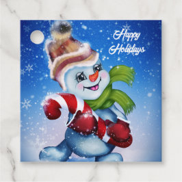 フェスティバル雪だるま フェイバータグ