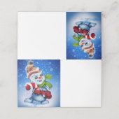 フェスティバル雪だるま プレイスカード (外部開封)