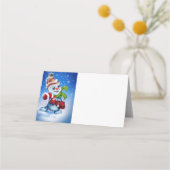 フェスティバル雪だるま プレイスカード (裏面)