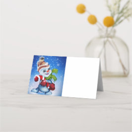 フェスティバル雪だるま プレイスカード