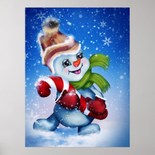 フェスティバル雪だるま ポスター
