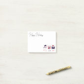 フェスティバル雪だるま ポストイット (デスク上)