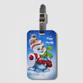 フェスティバル雪だるま ラゲッジタグ