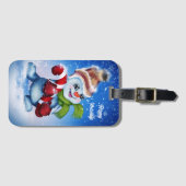 フェスティバル雪だるま ラゲッジタグ (正面横)