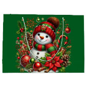 フェスティバル雪だるま ラージペーパーバッグ (裏面)