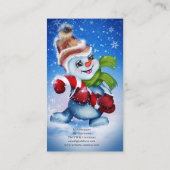 フェスティバル雪だるま 名刺 (裏面)