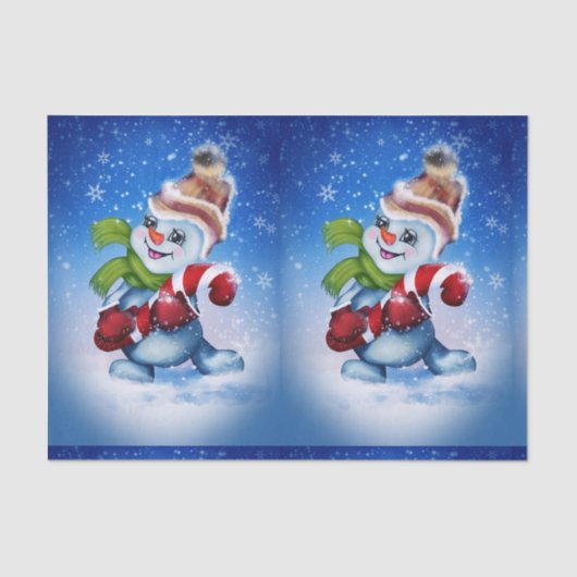 フェスティバル雪だるま 薄葉紙 (正面)