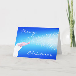 フェスティバル雪片クリスマスグリーティングカード シーズンカード