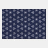 フェスティバル雪片パターン ラッピングペーパーシート (正面)