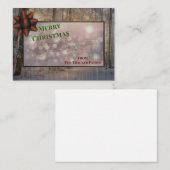 フェスティバル霜と輝き：日に照らされた休日魔法。 ノートカード (正面/裏面)