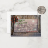 フェスティバル霜と輝き：日に照らされた休日魔法。 ノートカード (正面/裏面インサイチュ)