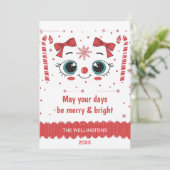 フェスティバル顔クリスマスメリー- & Bright シーズンカード (スタンド正面)