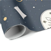 フェスティバル風船金ゴールド新年 ラッピングペーパー (ロールコーナー)