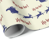 フェスティバル飛んでいるおもしろいサンタスレイトインデナーズシームレス ラッピングペーパー (ロールコーナー)