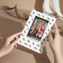 フェスティバル馬の馬術クリスマスフォト シーズンカード