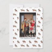 フェスティバル馬の馬術クリスマスフォト シーズンカード (正面)