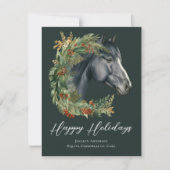 フェスティバル馬術ビジネスクリ企業のスマス シーズンカード (正面)