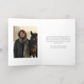 フェスティバル馬術ビジネス企業の写真 箔シーズンカード (内側レイダウン)