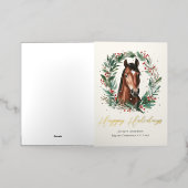 フェスティバル馬術ビジネス企業の写真 箔シーズンカード (外側レイダウン)