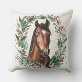 フェスティバル馬術馬リースカスタム文字 クッション (正面)