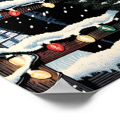 フェスティバル馬 | クリスマスアート ポスター (角)