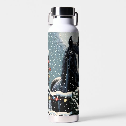 フェスティバル馬 | メリークリスマス ウォーターボトル (正面)