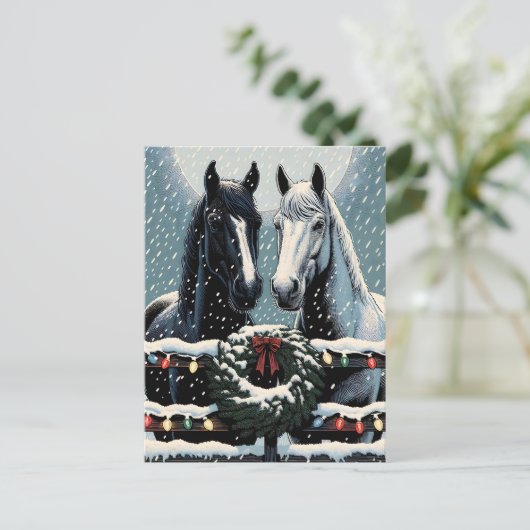 フェスティバル馬 | メリークリスマス ポストカード (スタンド正面)