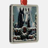 フェスティバル馬 | メリークリスマス メタルオーナメント (右)