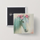 フェスティバル馬 缶バッジ (正面&裏面)