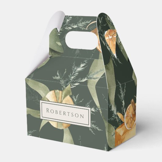 フェスティバル魅力的ウィンタークリスマスカスタム フェイバーボックス (正面サイド)