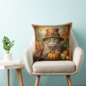 フェスティバル魅力的感謝祭の猫が変装して クッション (椅子)