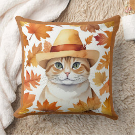 フェスティバル魅力的感謝祭の猫が変装して クッション