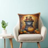 フェスティバル魅力的感謝祭の猫が変装して クッション (椅子)