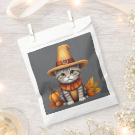 フェスティバル魅力的感謝祭の猫が変装して フェイバーバッグ