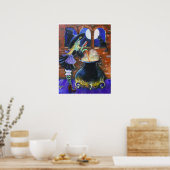 フェスティバル魔女のビール ポスター (キッチン)