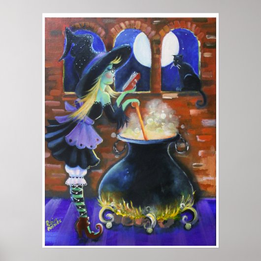 フェスティバル魔女のビール ポスター (正面)