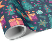 フェスティバル鮮やかのクリスマスの包装紙 ラッピングペーパー (ロールコーナー)