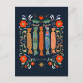 フェスティバル鮮やかクリスマスアートと現在 ポストカード (正面)