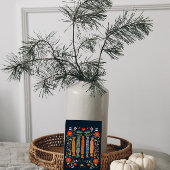 フェスティバル鮮やかクリスマスアートと現在 ポストカード