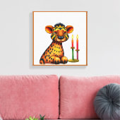 フェスティバル鮮やかクワンツァア変装した野生動物 キャンバスプリント (インサイチュ (リビング))