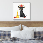 フェスティバル鮮やかクワンツァア変装した野生動物 キャンバスプリント (インサイチュ (寝室))