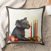 フェスティバル鮮やかクワンツァア変装した野生動物 クッション (ブランケット)