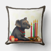 フェスティバル鮮やかクワンツァア変装した野生動物 クッション (正面)