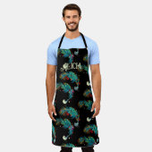 フェスティバル鳥エプロン名前をカスタムする エプロン (着用した状態)