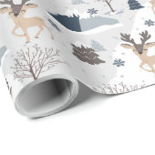 フェスティバル鹿のホリデーラッピング紙 ラッピングペーパー (ロールコーナー)