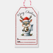 フェスティバル鹿のラベル ギフトタグ (正面)